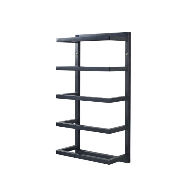 Black 5 Tier Wall Mounted Towel Rack - Better Bathrooms