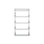 GRADE A1 - Chrome 5 tier wall mounted towel rack