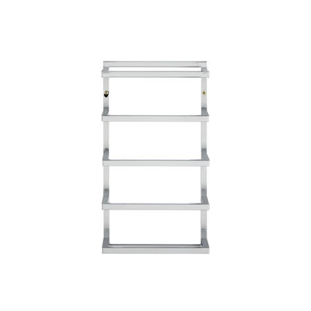 GRADE A1 - Chrome 5 tier wall mounted towel rack