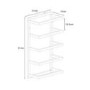 GRADE A1 - Chrome 5 tier wall mounted towel rack