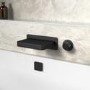 GRADE A1 - Black Single Outlet Shower Valve Zanda