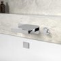GRADE A2 - Chrome Wall Mounted Bath Mixer Tap - Zanda