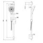 Grade A1 - Chrome Push Button Concealed Mixer Shower with Round Head - Vance