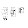 GRADE A1 - Chrome Push Button 2 Function Shower - Vance