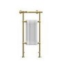 ONLY OPENED - Brass and White Heated Towel Rail Radiator 952 x 659mm - Regent