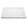 800mm Stone Resin Square Shower Tray&#160;- Pearl&#160;