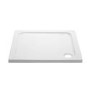 900x900mm Stone Resin Square Shower Tray - Pearl