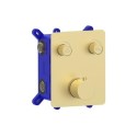 A1/BeBa_28496 GRADE A1 - Brushed Gold Push Button 2 Function Shower Valve - Vance
