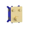 GRADE A1 - Brushed Gold Push Button 2 Function Shower Valve - Vance