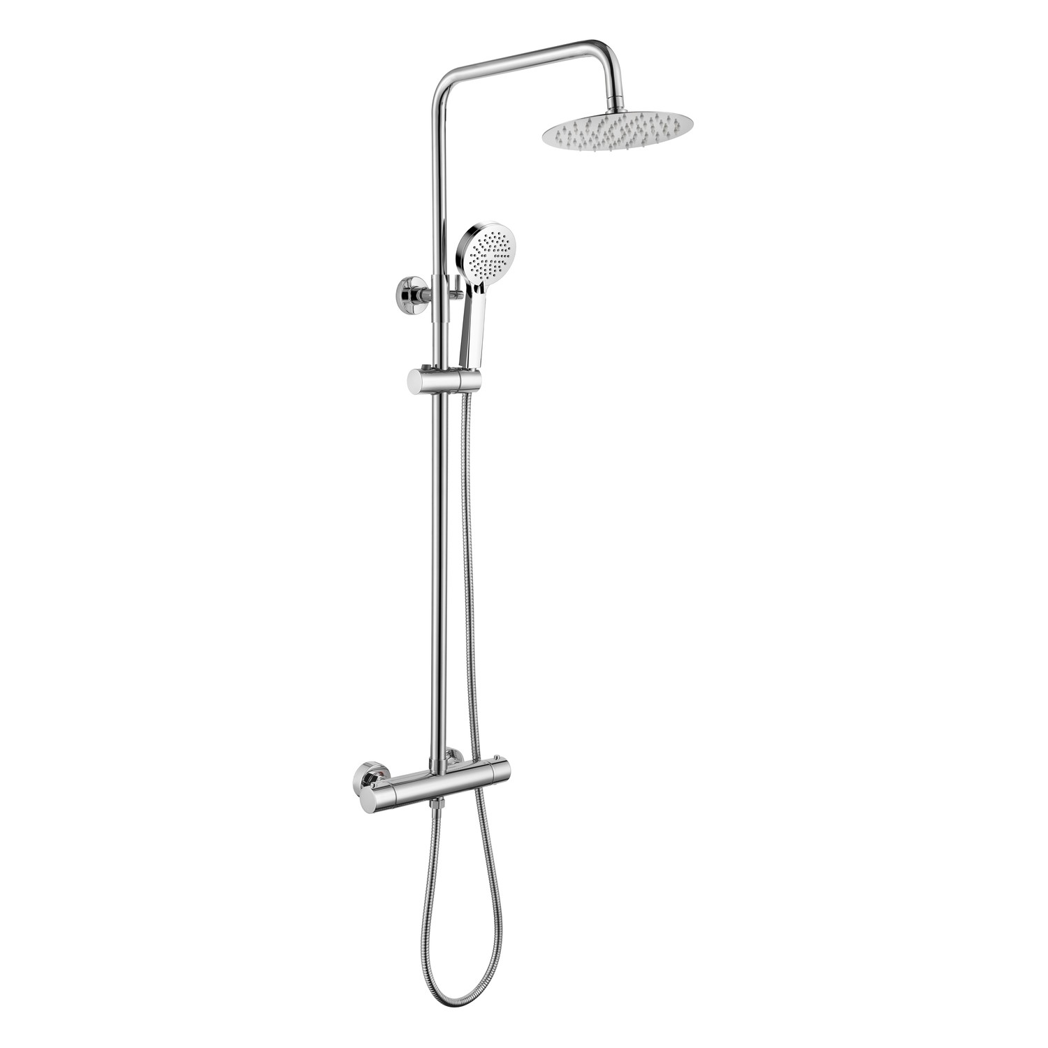 Thermostatic Mixer Bar Shower with Round Overhead & Handset Koto