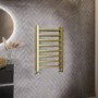 GRADE A1 - Brass Heated Towel Rail Radiator 800 x 500mm - Sonoran