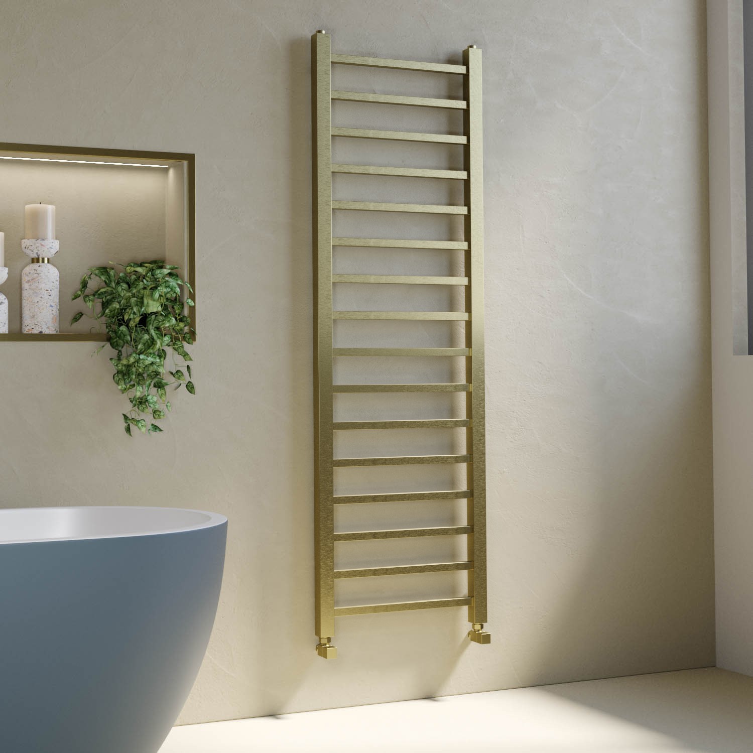 Brass Towel Radiator 1600 x 500mm - Sonoran - Better Bathrooms