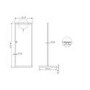 GRADE A1 - Black Outdoor Shower with Wood Effect Base - Zen