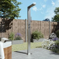 Chrome Thermostatic Mixer Outdoor Shower with Pencil Hand Shower 2 Outlets - Suva Chrome Thermostatic Mixer Outdoor Shower with Pencil Hand Shower 2 Outlets - Suva