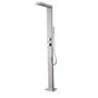 Chrome Thermostatic Mixer Outdoor Shower with Pencil Hand Shower 2 Outlets - Suva