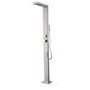 Chrome Outdoor Shower with Pencil Hand Shower 2 Outlets - Suva