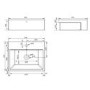 GRADE A2 - 1200mm Green Toilet and Sink Unit with Marble Worktop and Chrome Fittings - Coniston