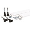 GRADE A1 - Offset Quads Leg &amp; Panel Shower Tray Riser Kit Pack - White