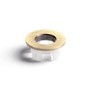Brushed Brass Round Basin Overflow Cover - Ashford