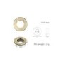 GRADE A1 - Brushed Brass Round Basin Overflow Cover - Ashford