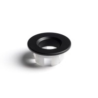 Matt Black Round Basin Overflow Cover - Ashford Matt Black Round Basin Overflow Cover - Ashford