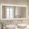 Rectangular LED Heated Bathroom Mirror 1200 x 600m -Ariel