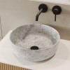 Stone Effect Round Countertop Basin 415mm - Torres