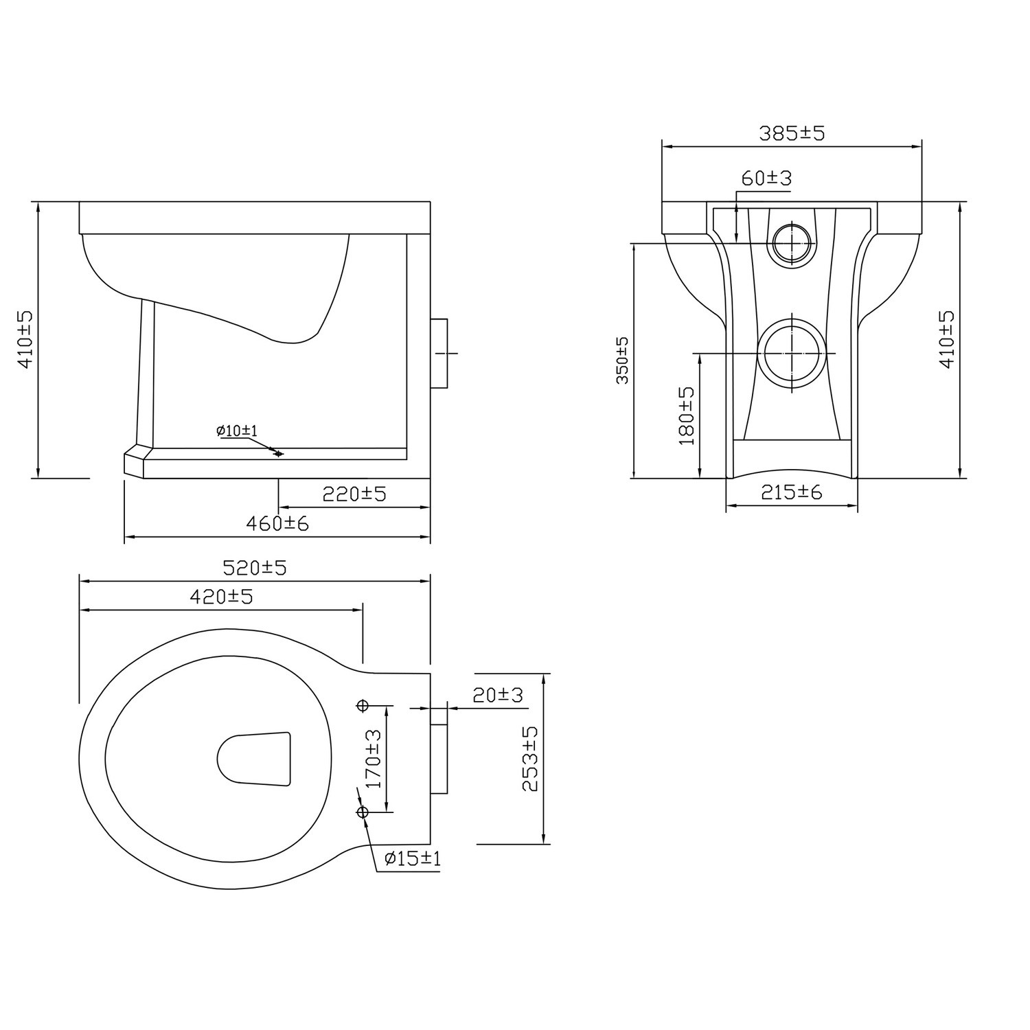 1500 1800mm White Toilet and Sink Unit with Oak Worktop Aylesford
