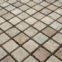 Antique White & Brown Tumbled Wall/Floor Mosaic