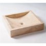 Cube Travertine Stone Basin