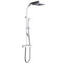 Veto Square Shower with Rigid Riser and Slide Kit
