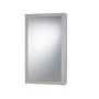 500mm Wall Hung Mirrored Corner Cabinet - Single Door Stainless Steel