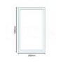 500mm Wall Hung Mirrored Corner Cabinet - Single Door Stainless Steel