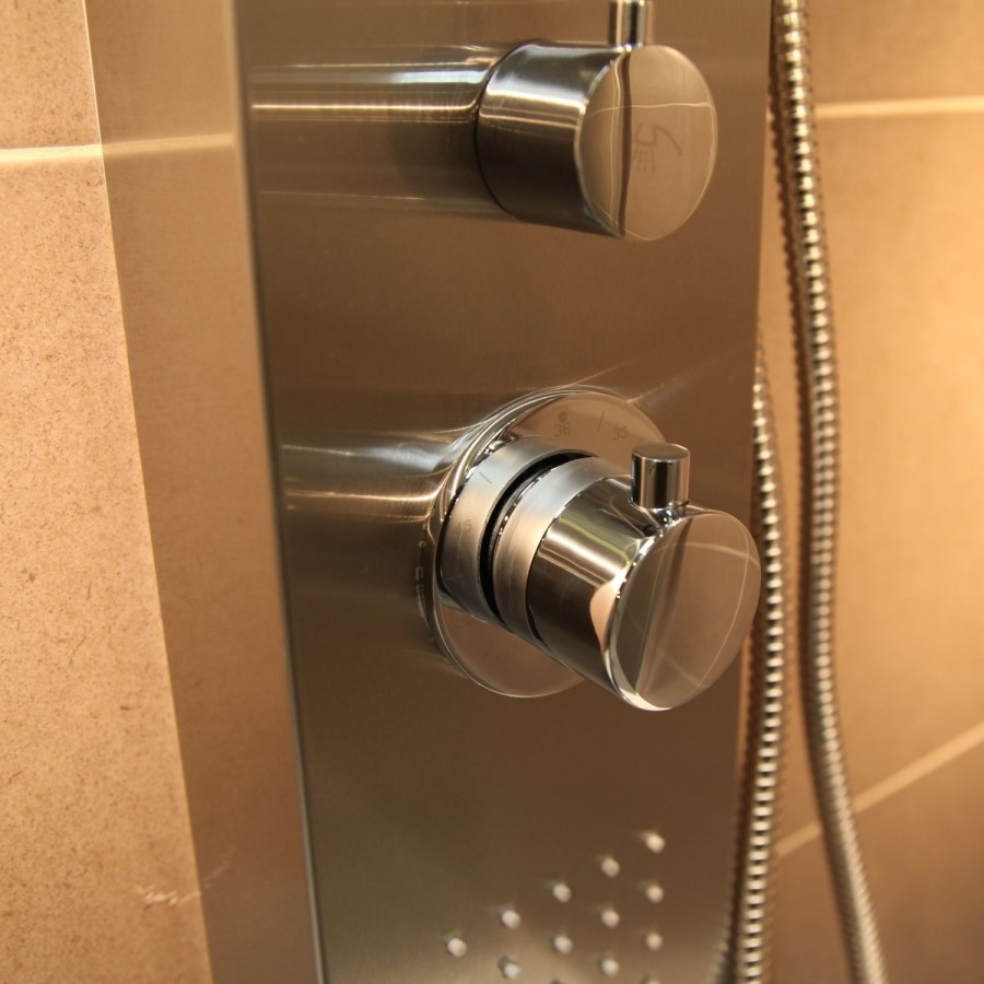 AquaUno Thermostatic Shower Tower Panel