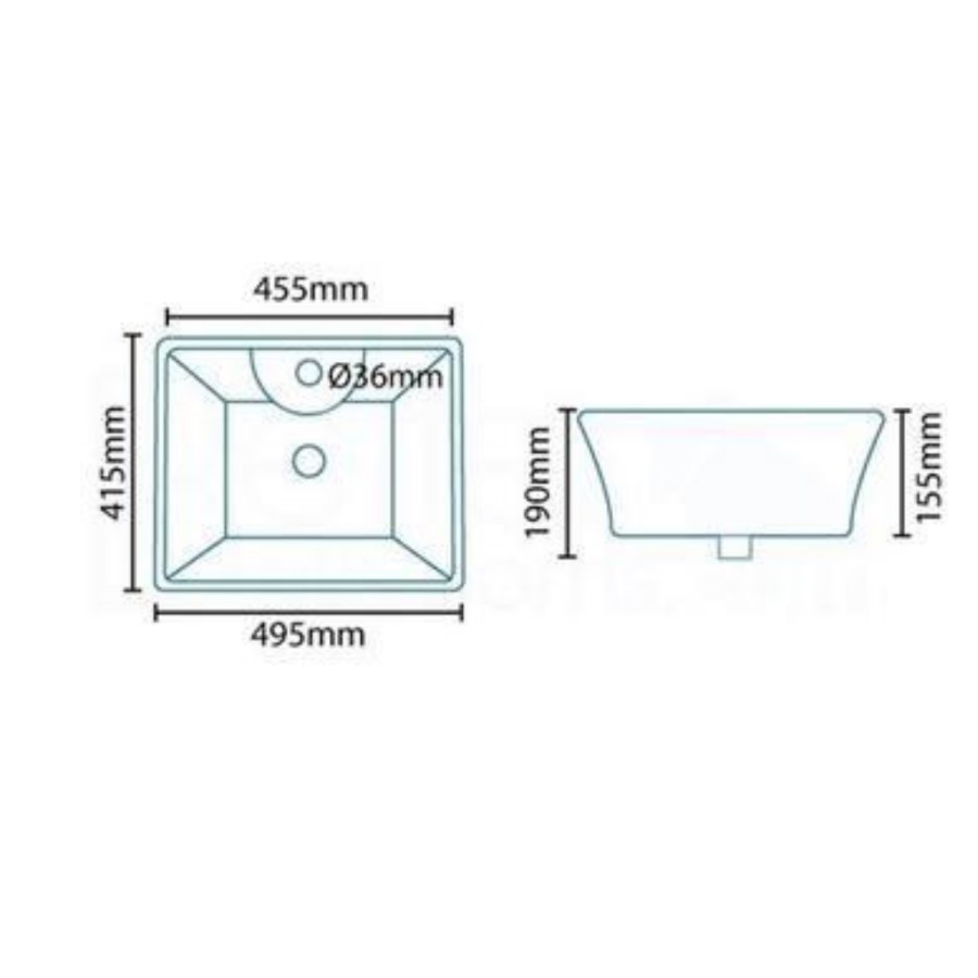 Pisa Counter Top Basin