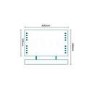Aztec LED Bathroom Mirror 500(H) 800(W)