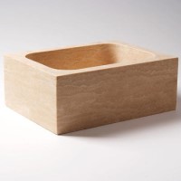 Travertine Rectangular Bowl