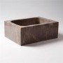 Fantastic Brown Rectangular Basin