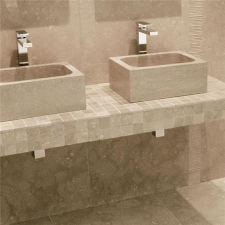 Fossil Grey Rectangular Basin