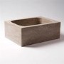 Fossil Grey Rectangular Basin