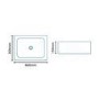 Fossil Grey Rectangular Basin