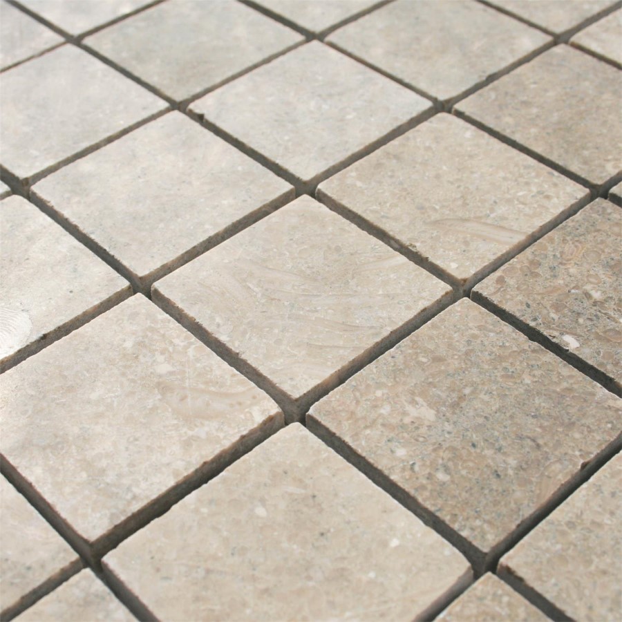 Fossil Grey Honed Wall/Floor Mosaic