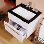 Eden 600mm Wall Hung Vanity Basin Unit - Single Drawer