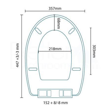 Prima Soft Close White Toilet Seat