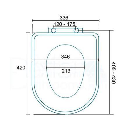 GRADE A1 - Micro Soft Close White Toilet Seat
