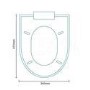 GRADE A1 - Veneto Soft Close Toilet Seat