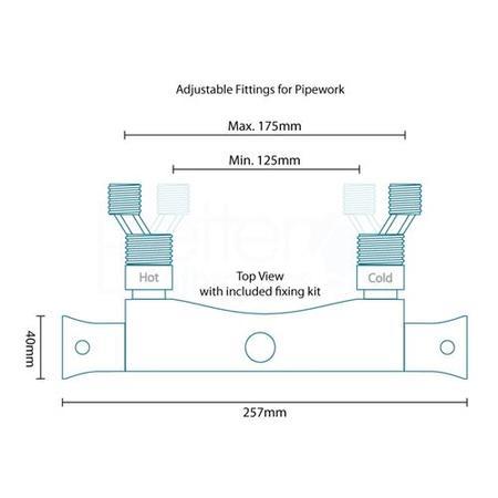 Thermostatic Bar Shower Valve - Ecobar II Range