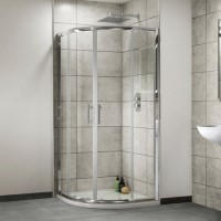 800 x 800mm Quadrant Sliding Shower Enclosure 4mm Glass - Aqualine