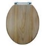 Natural Oak Solid Wood Toilet Seat