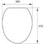 White MDF Heavyweight Toilet Seat